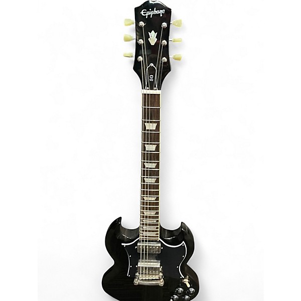 Used Epiphone SG METALLIC BLACK SPARKLE Solid Body Electric
