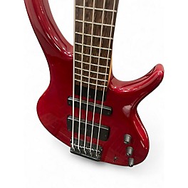 Vintage 1990s Tobias Renegade V Red Electric Bass Guitar