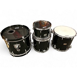 Used Yamaha 4 Piece Stage Custom Black Drum Kit