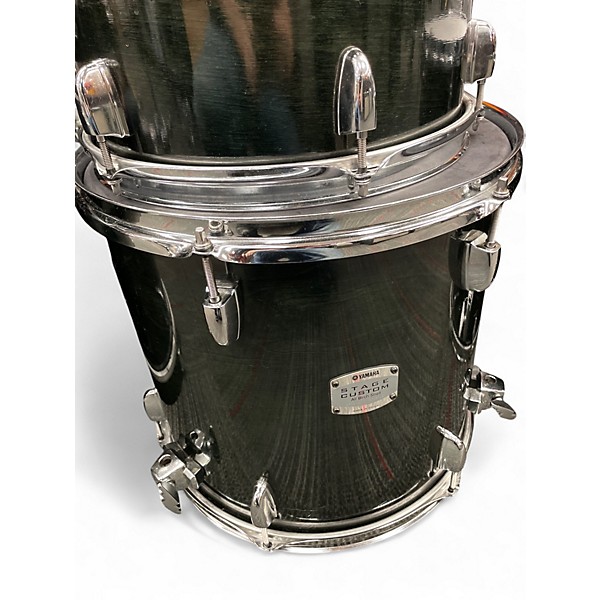 Used Yamaha 4 Piece Stage Custom Black Drum Kit