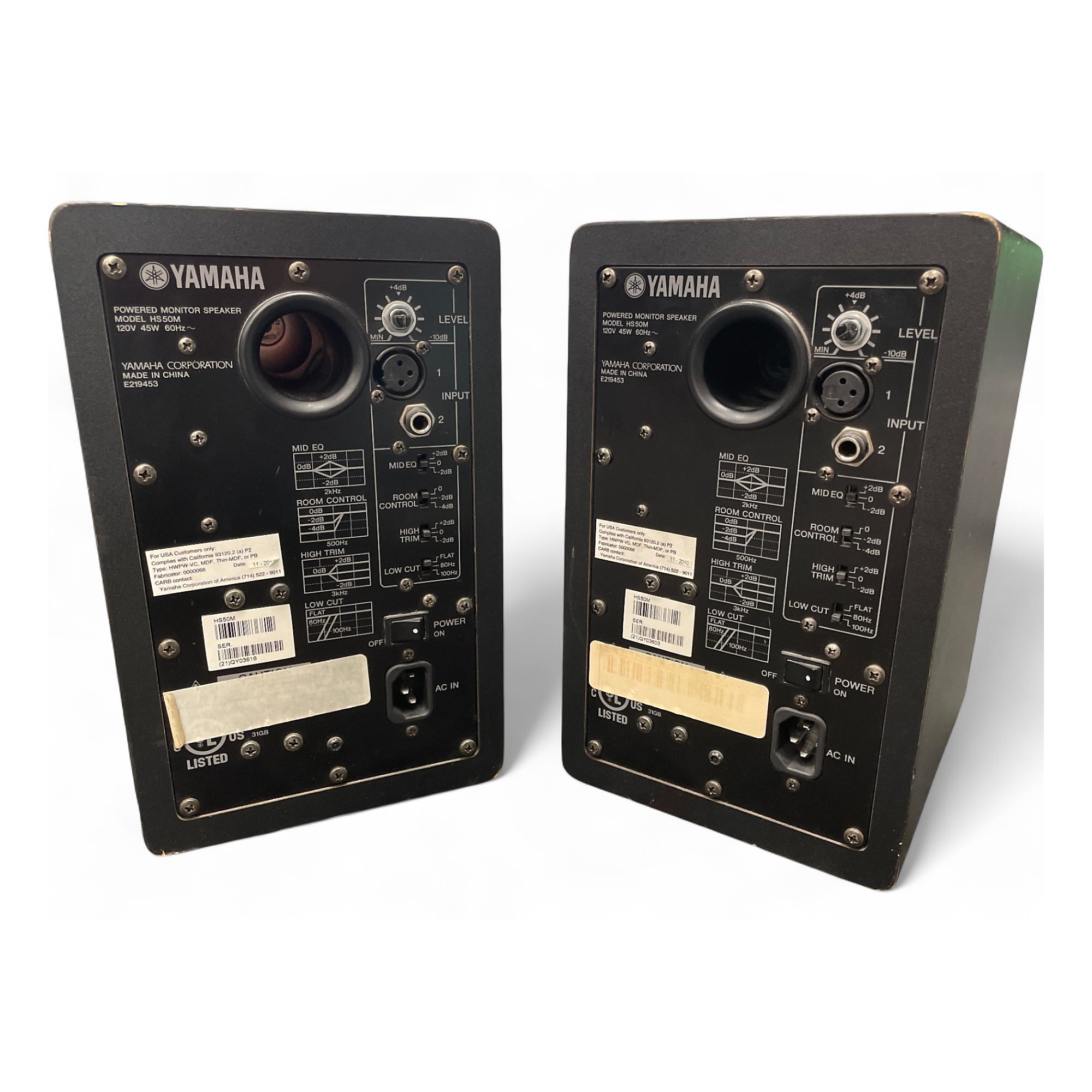 Used Yamaha HS50M Pair Powered Monitor | Guitar Center
