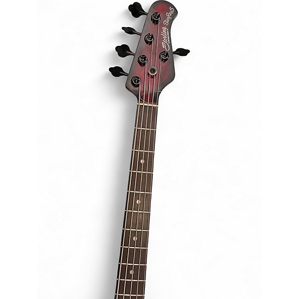 Used Sterling by Music Man Sting Ray 5 Dark Cherry Burst Electric Bass Guitar