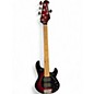 Used Ernie Ball Music Man Stingray HH 5 String Crimson Red Burst Electric Bass Guitar thumbnail