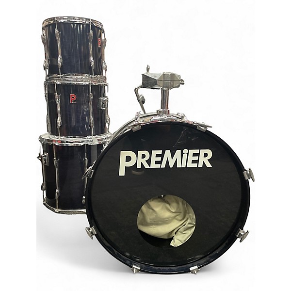 Used Premier 4 Piece Artist Maple Black Drum Kit