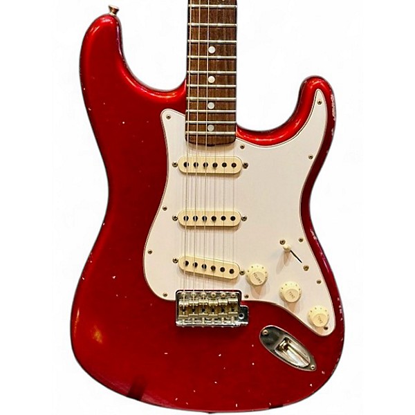 Used 2023 Fender 1969 MSTRBLT GREG FESSLER JRN REL STRAT Candy Apple Red Solid Body Electric Guitar