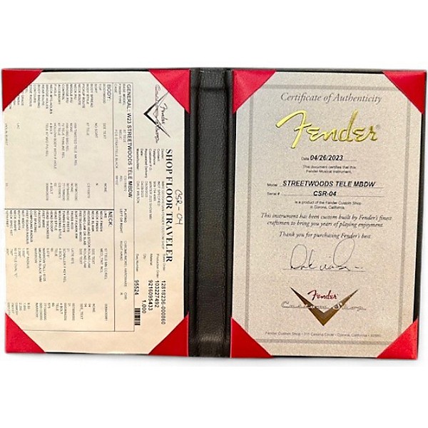 Used 2023 Fender MSTBLT DALE WILSON STREETWOOD TELE THINLINE Antique Natural Solid Body Electric Guitar