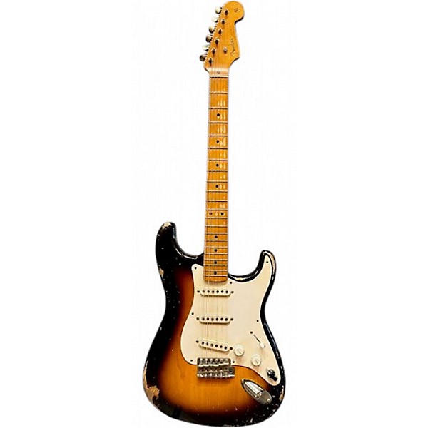 Used 2024 Fender MSTBLT LEVI PERRY 1954 STRAT RELIC W/FUZZ 2 Tone Sunburst Solid Body Electric Guitar