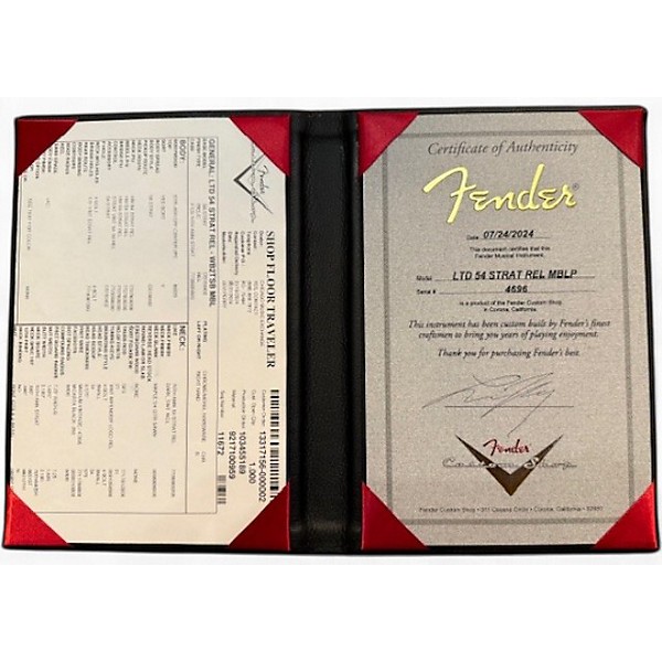 Used 2024 Fender MSTBLT LEVI PERRY 1954 STRAT RELIC W/FUZZ 2 Tone Sunburst Solid Body Electric Guitar