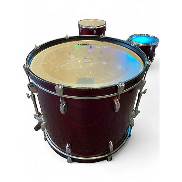 Used Pearl 6 Piece Export Candy Apple Red Drum Kit