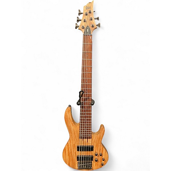 Used ESP LTD B206SM 6 String Brown Electric Bass Guitar