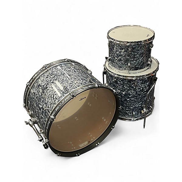 Used Ludwig 3 Piece Neusonic Satin Blue Pearl Drum Kit