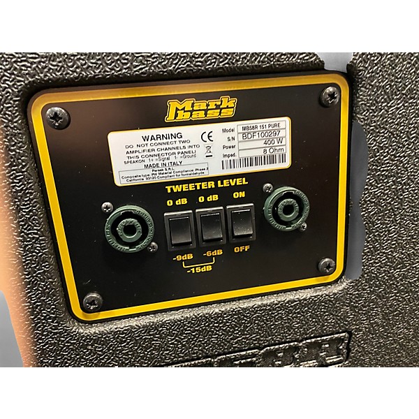 Used Markbass Markbass MB58R 151 PURE Bass Cabinet