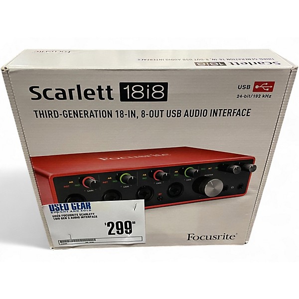 Sakai様 FOCUSRITE Scarlett 18i8 (gen. 3) Used Focusrite Scarlett 18i8 Gen 3 Audio Interface | Guitar