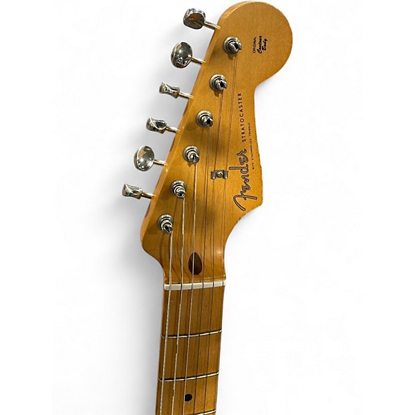Used Fender Road Worn 1950S Stratocaster 2 Tone Sunburst Solid Body Electric Guitar