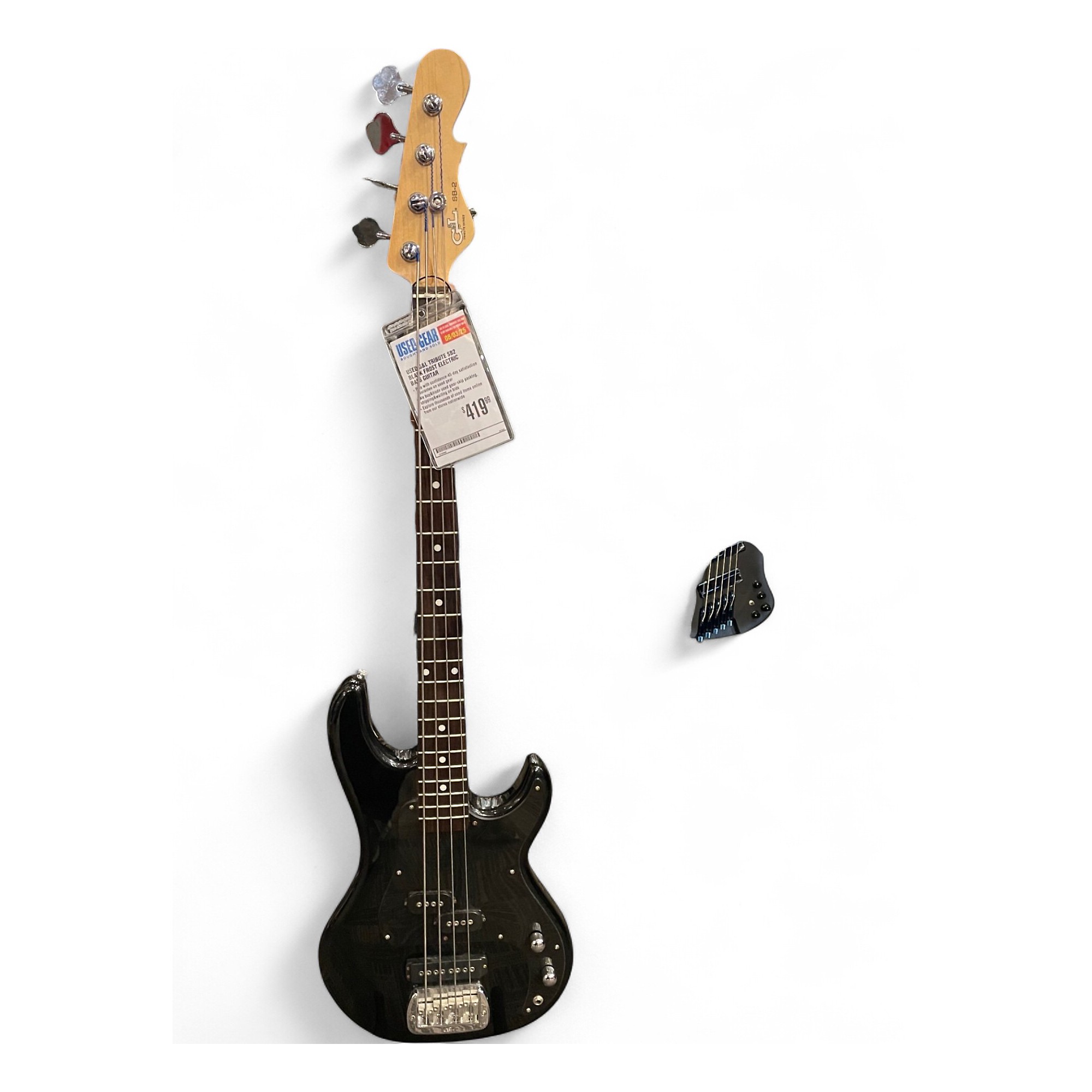 Used G&L Tribute SB2 Black Frost Electric Bass Guitar Black