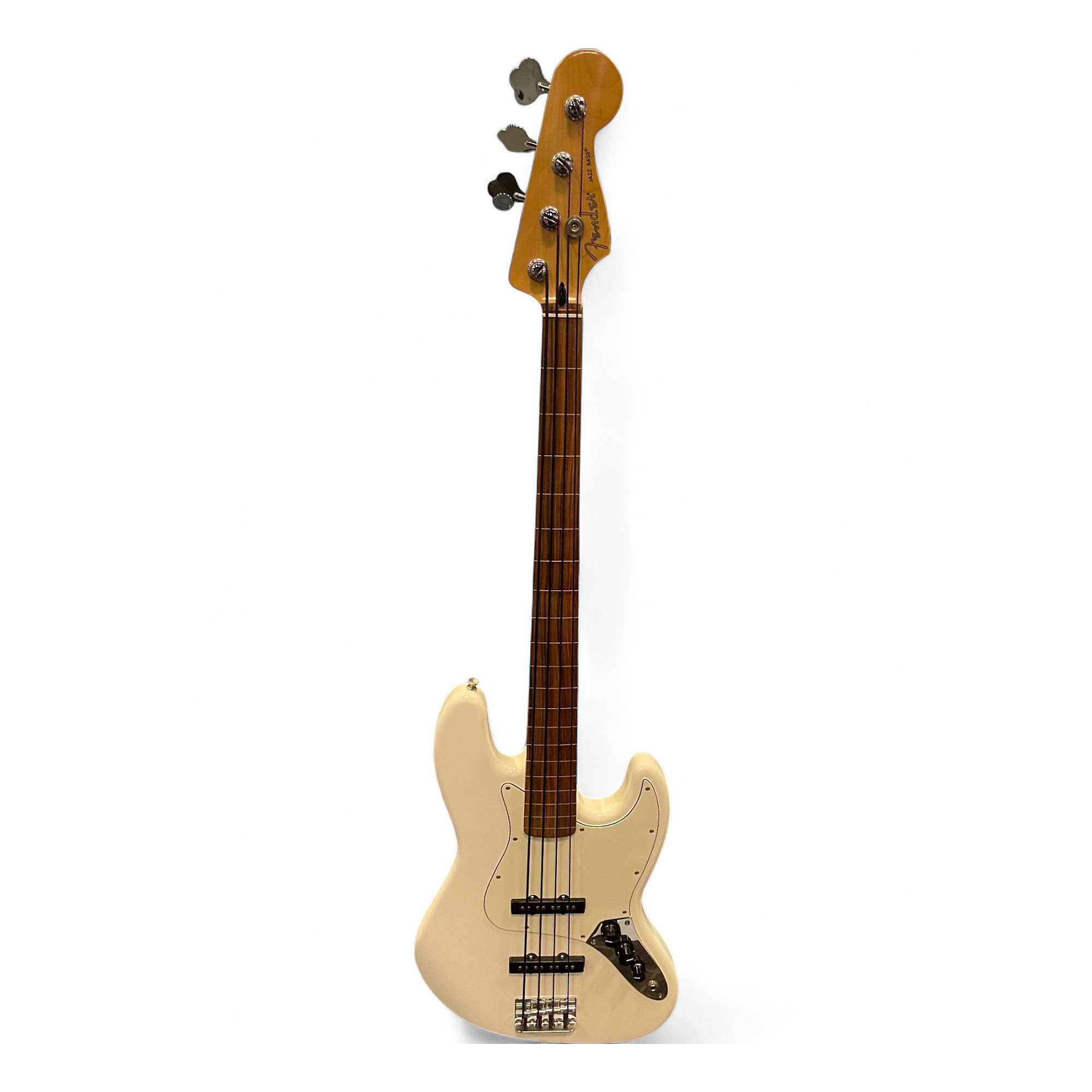 Used Fender Player Jazz Bass Fretless Olympic White Electric