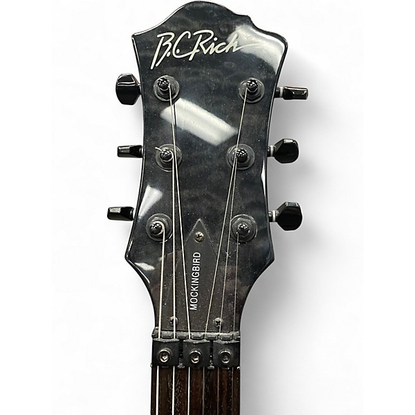 Used 2013 B.C. Rich Mockingbird ST Trans Black Solid Body Electric Guitar