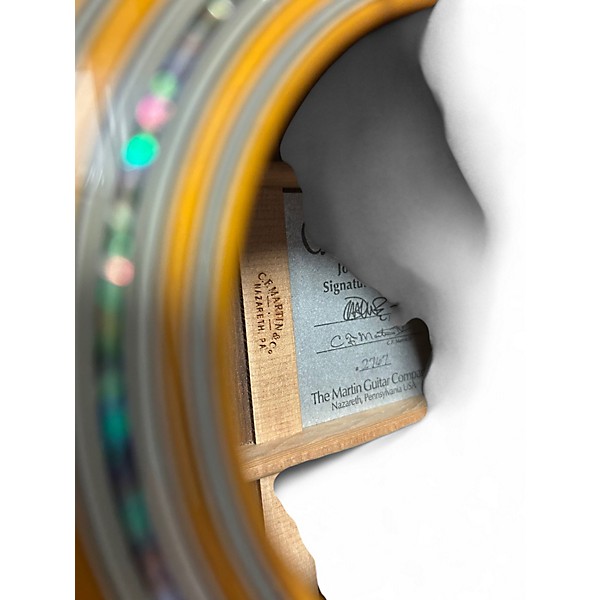 Used Martin OMJM John Mayer Signature Natural Acoustic Electric Guitar