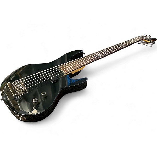 Used ESP LTD B155DX 5 String BLACK Electric Bass Guitar