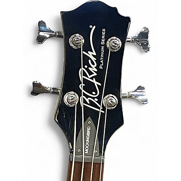 Used B.C. Rich Platinum Series Mockingbird Natural Electric Bass Guitar