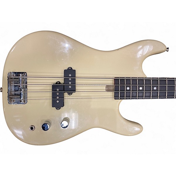 Used Kingston GREMLIN Alpine White Electric Bass Guitar