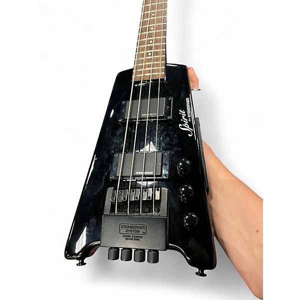 Used Steinberger Spirit Black Electric Bass Guitar