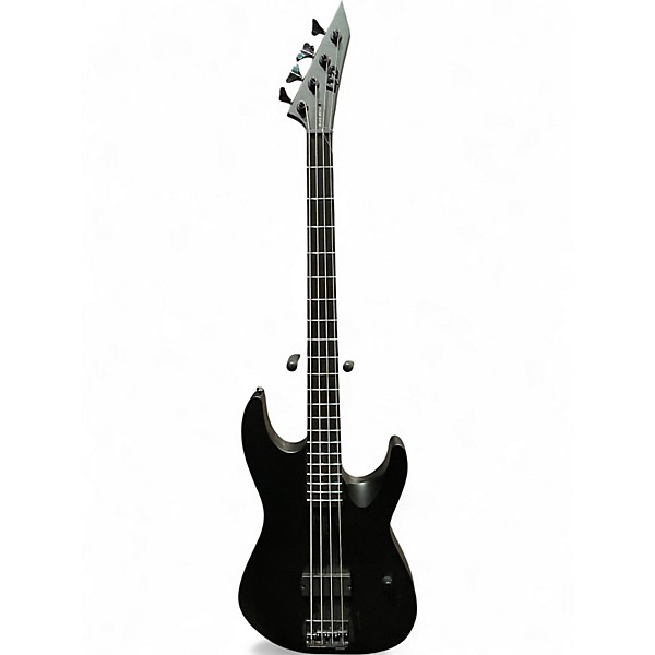 Used Esp Ltd BLACK METAL BASS BLACK Electric Bass Guitar