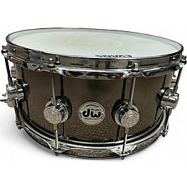 Used DW 6.5X14 Collector's Black Nickel Over Brass Snare Black Drum