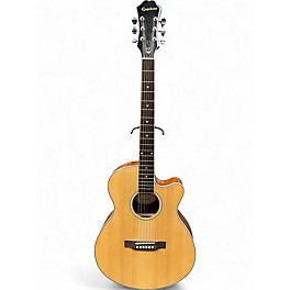 Used Epiphone PR4E Natural Acoustic Electric Guitar