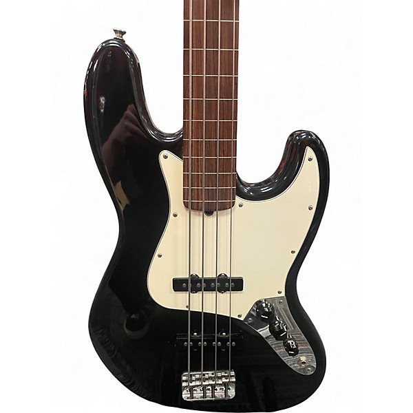 Used Fender American Standard Jazz Bass Fretless Black Electric Bass Guitar