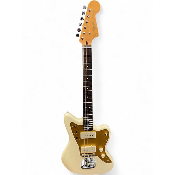 Used Squier J Mascis Jazzmaster Vintage White Solid Body
