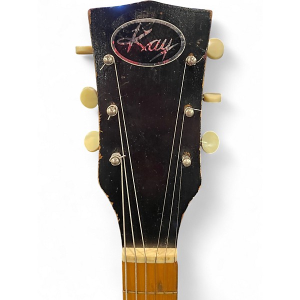 Vintage 1950s Kay Value Leader Tobacco Sunburst Solid Body Electric Guitar