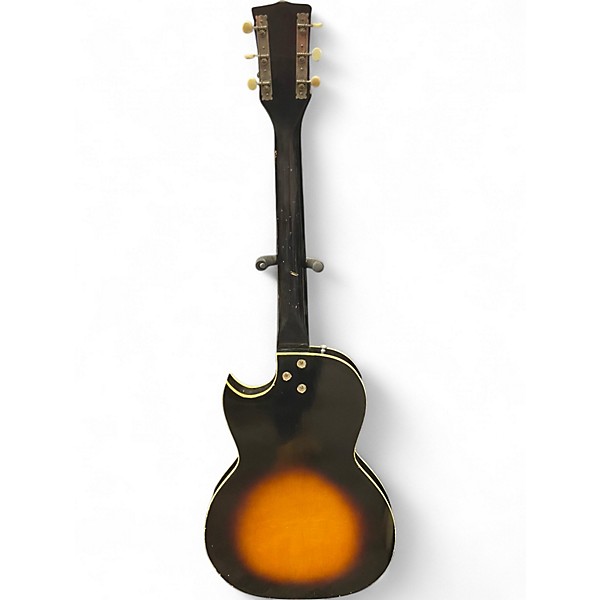 Vintage 1950s Kay Value Leader Tobacco Sunburst Solid Body Electric Guitar