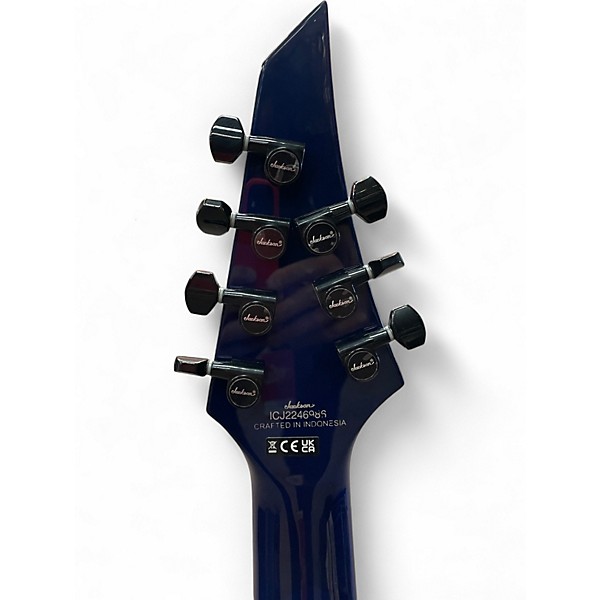 Used Jackson Chris Broderick Soloist 7 String TRANSPARANT BLUE Solid Body Electric Guitar