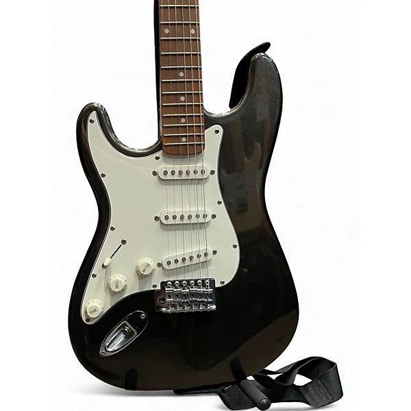 Used Aria STG Series S style LH Gray Solid Body Electric Guitar