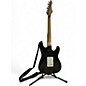Used Aria STG Series S style LH Gray Solid Body Electric Guitar