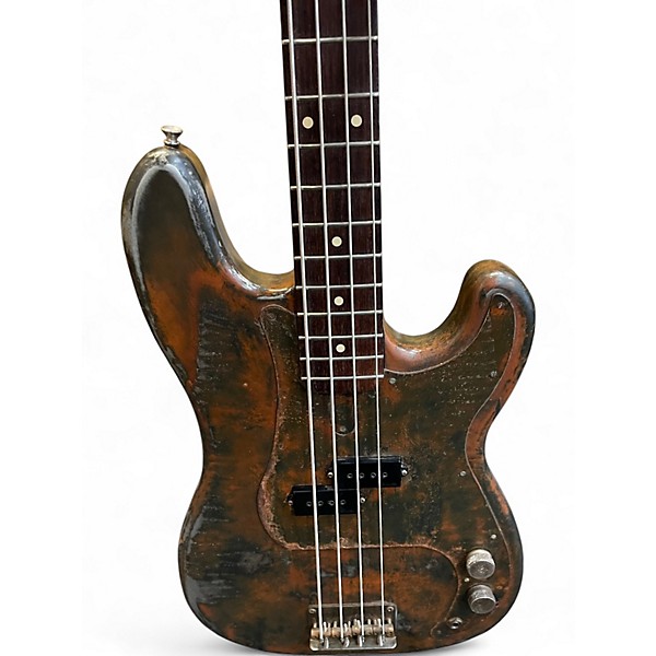 Used Trussart steelcaster custom bass aged metal Electric Bass Guitar