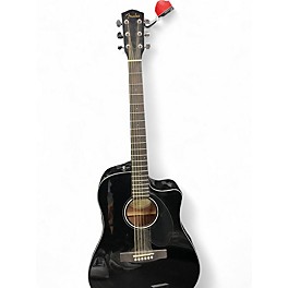 Used Fender CS-60SCE Black Acoustic Guitar