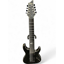 Used Schecter Guitar Research Blackjack SLS C8 Black Solid Body Electric Guitar