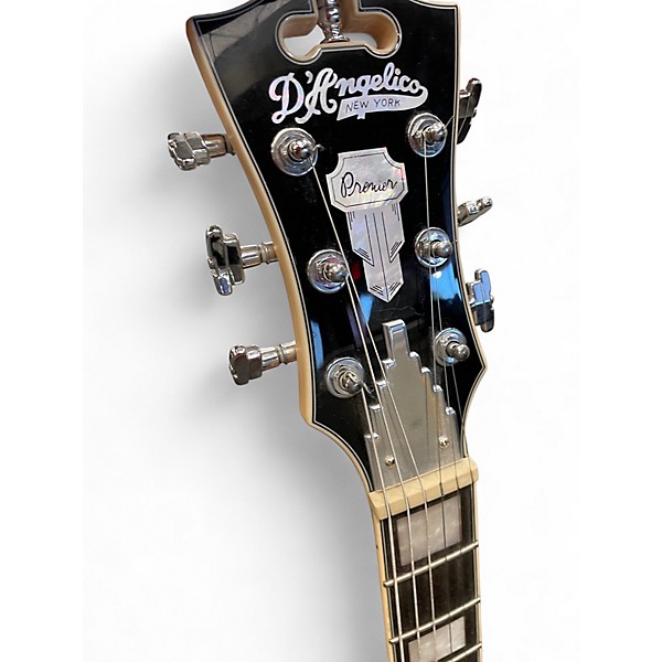 Used D'Angelico Premier Series SH SALMON Hollow Body Electric Guitar