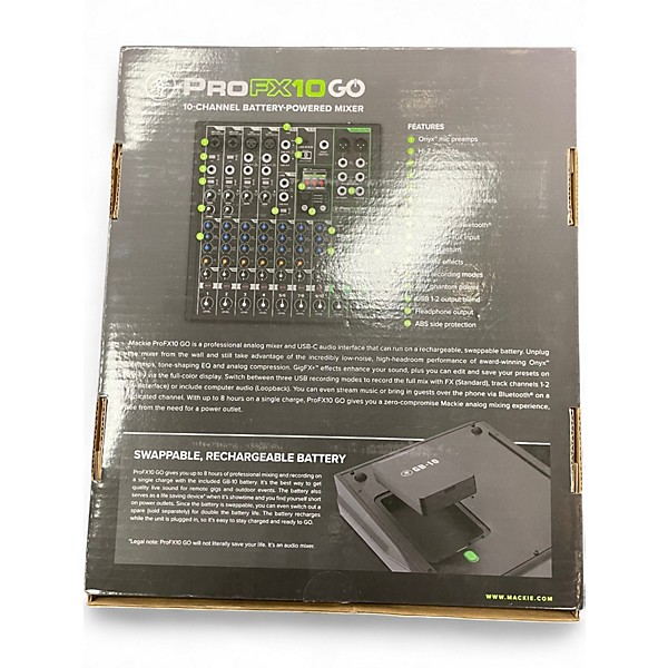 Used Mackie FX10 GO  Powered Mixer