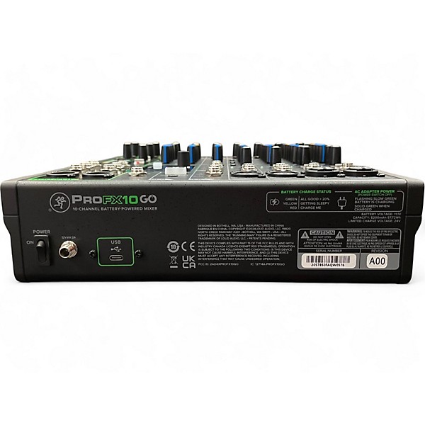 Used Mackie FX10 GO  Powered Mixer