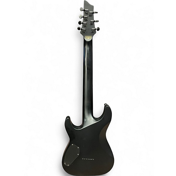 Used Schecter Guitar Research Stealth C-7 Black Solid Body Electric Guitar