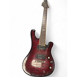 Used Schecter Guitar Research 007 ELITE Trans Red Solid Body Electric Guitar
