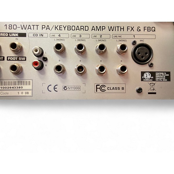 Used Behringer K1800FX 180W Keyboard Amp