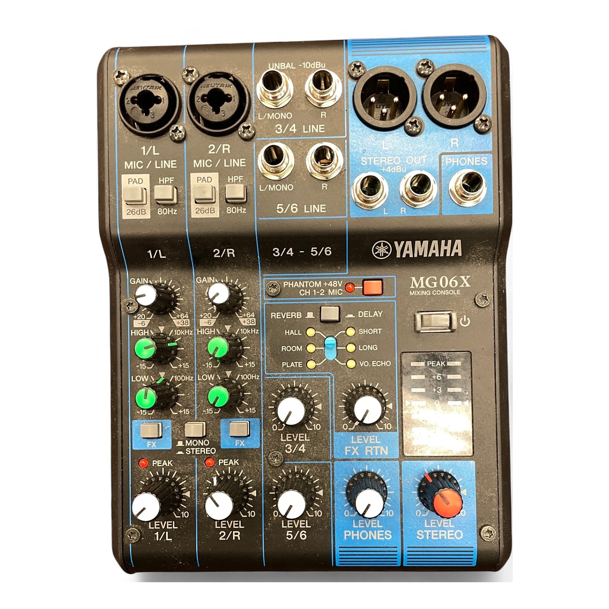 DJ機材 YAMAHA MG06X MG06X 6-Channel Analog Mixer with Effects - Yamaha USA