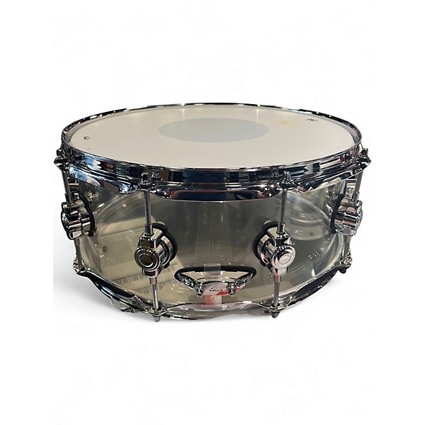 Used DW 6X14 Design Series Acrylic Snare Clear Drum