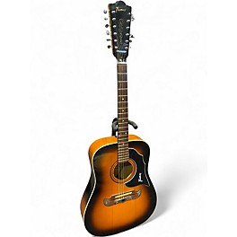Vintage 1970s Framus 5/296 2 Color Sunburst 12 String Acoustic Guitar