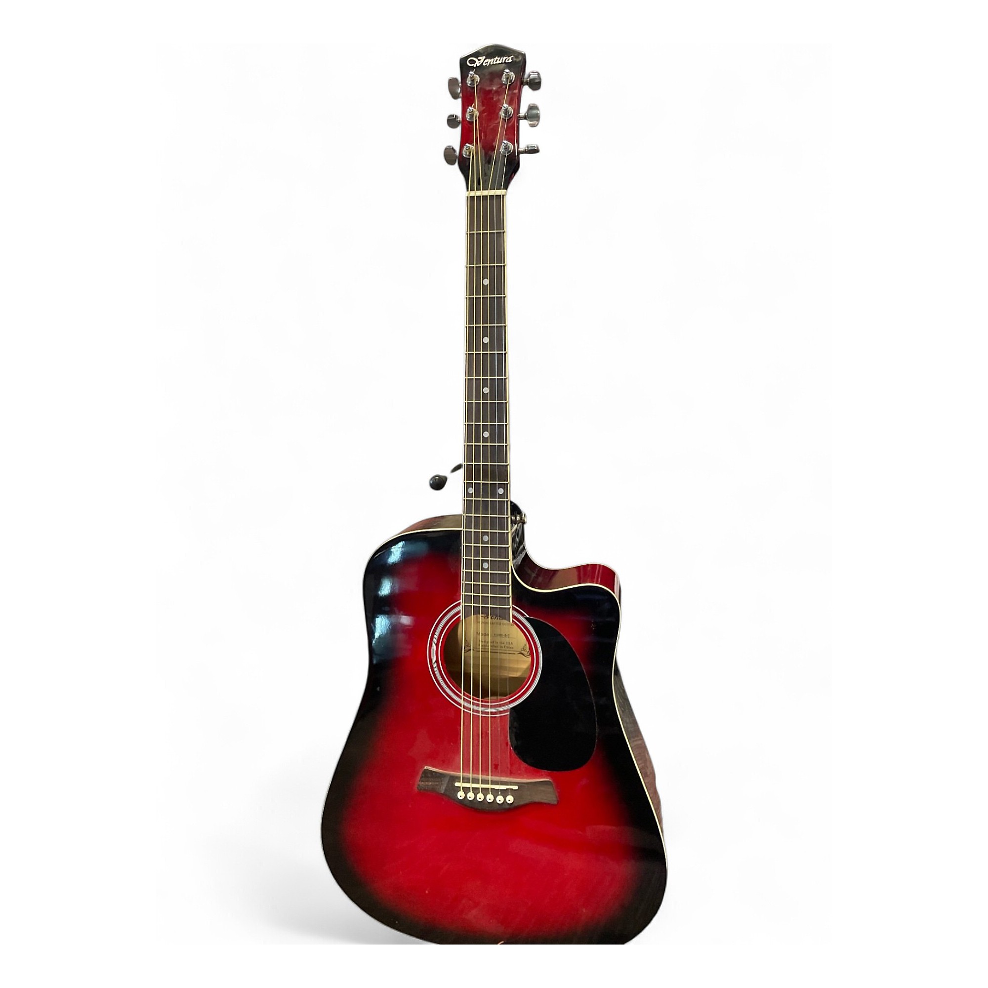 Fender Ventura アコースティックギター レッド Used Ventura v12 RED BURST Acoustic Electric Guitar RED