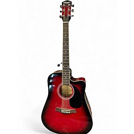 Used Ventura v12 RED BURST Acoustic Electric Guitar